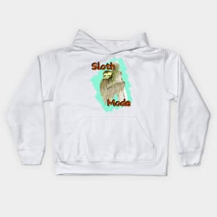 Sloth Mode (Lazy and Happy) Kids Hoodie